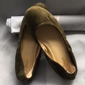Olive Suede Cole Haan ballet flats